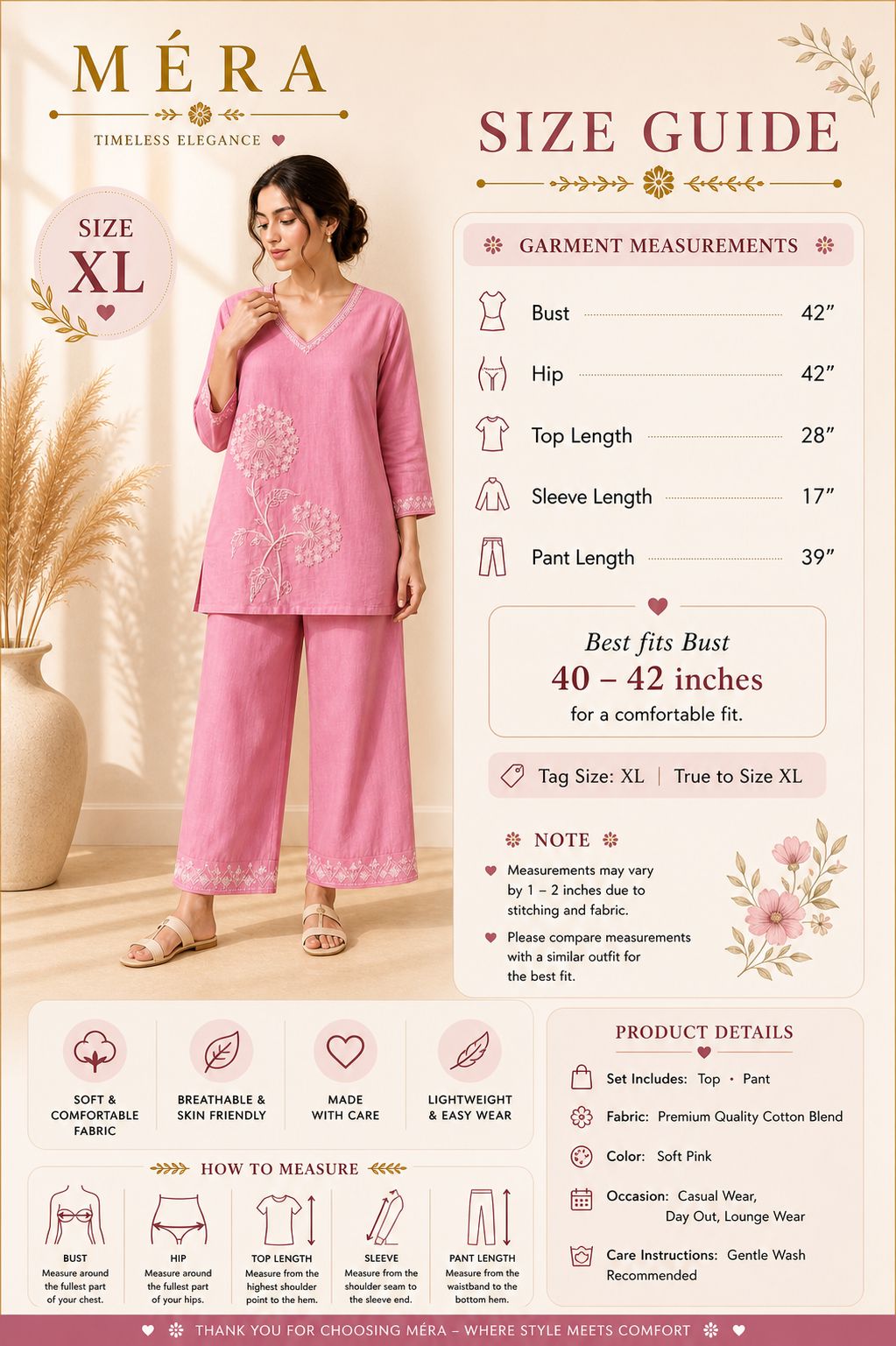 Gul-e-Gulabi Cord Set