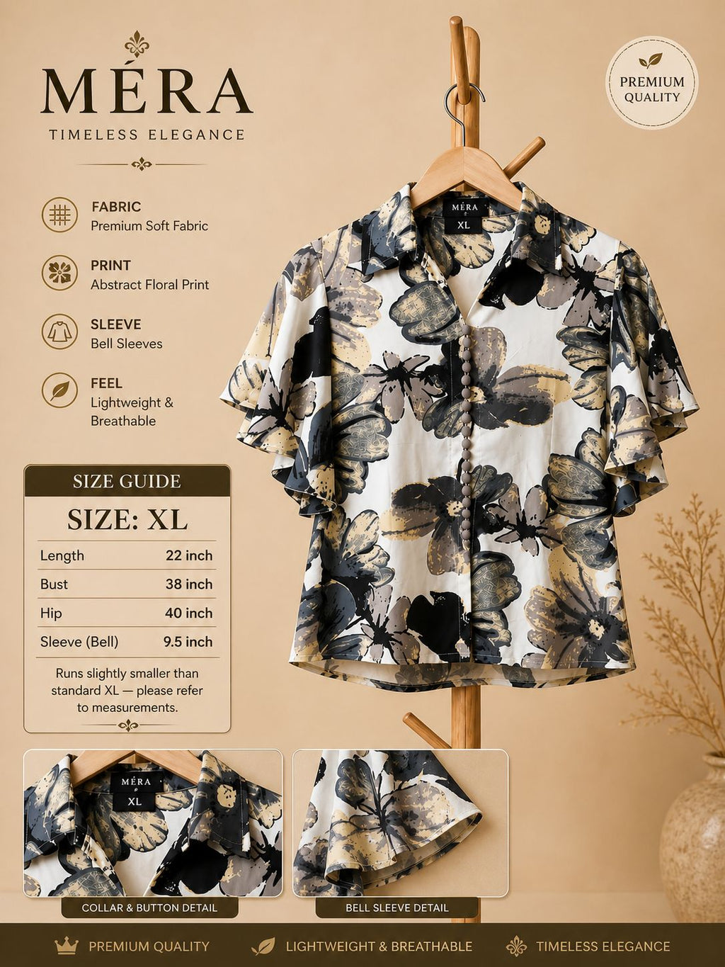 Noir Petal Shirt